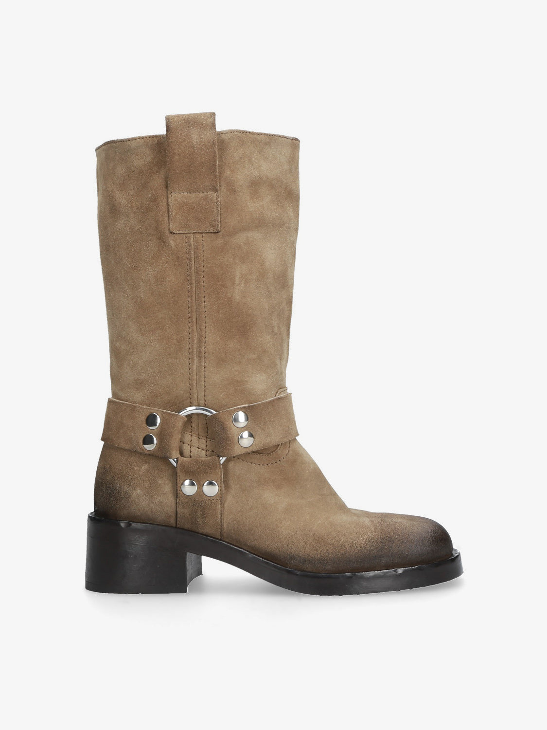 ショートブーツ・ブーティ Strategia A5517 Ankle Boots Stivale Camoscio Marrone Stivali in pelle scamosciata Vintage A5607 Fango - Strategia