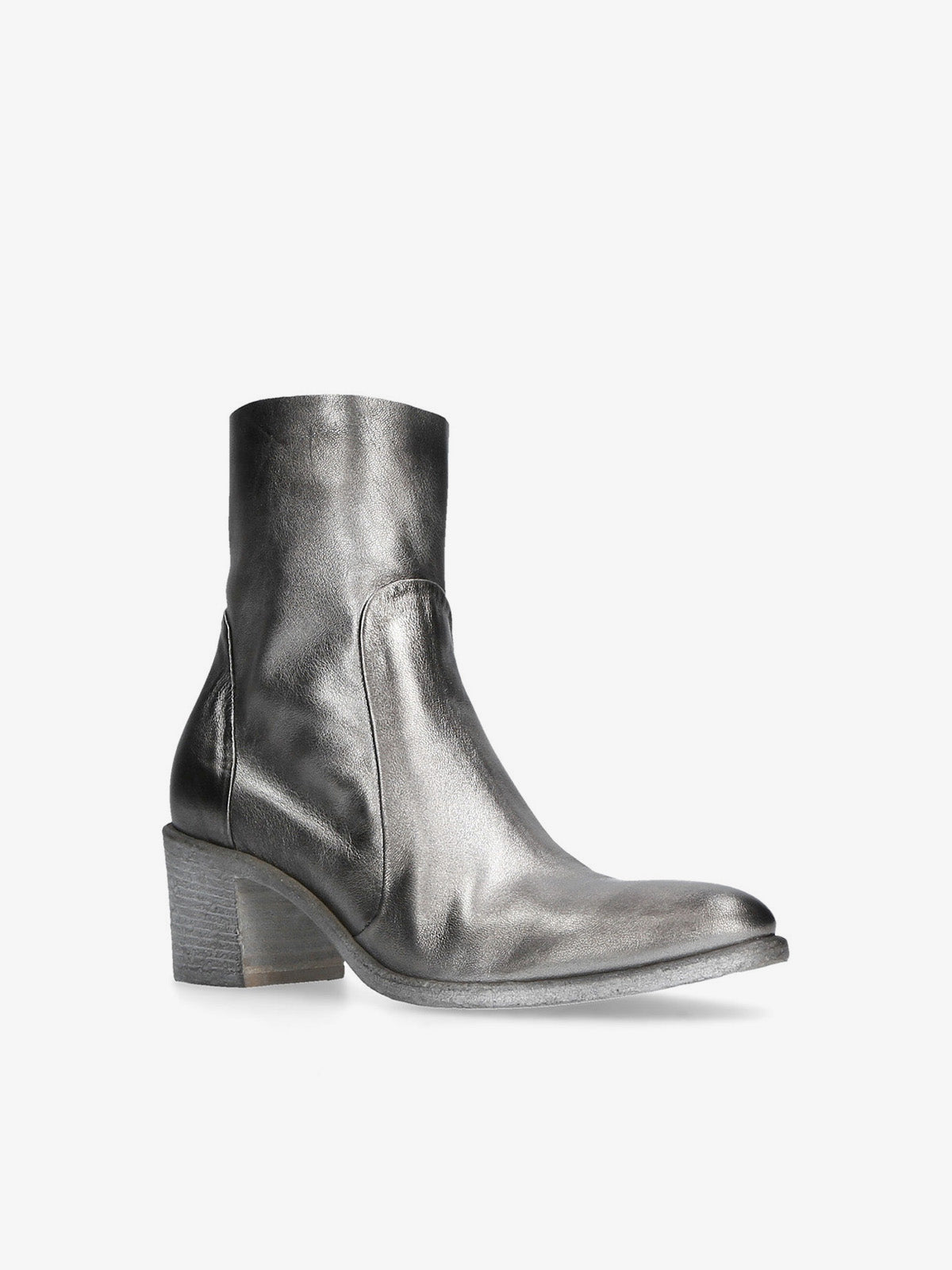 Say Laminated Leather Ankle Boot