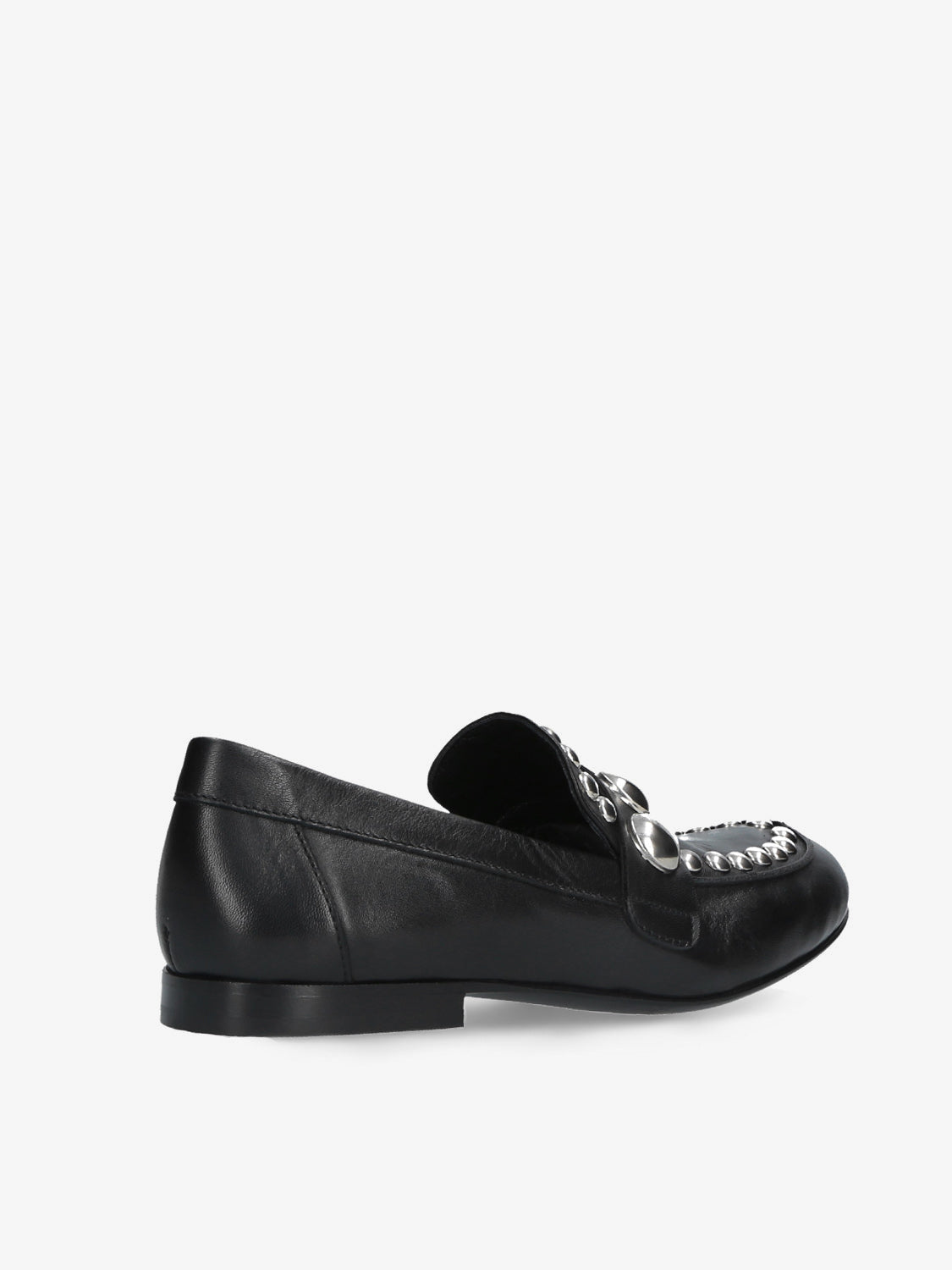 Black studded loafer