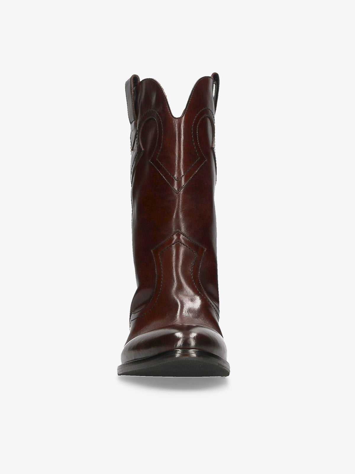 RIO DARK BROWN LEATHER COWBOY BOOT