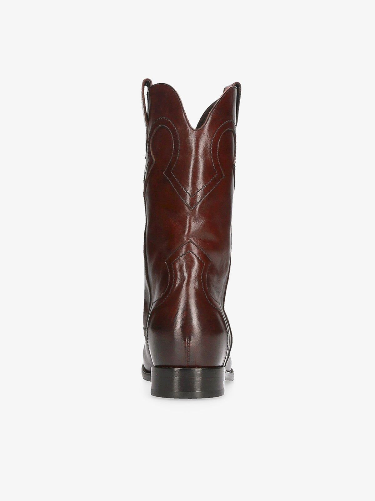 RIO DARK BROWN LEATHER COWBOY BOOT