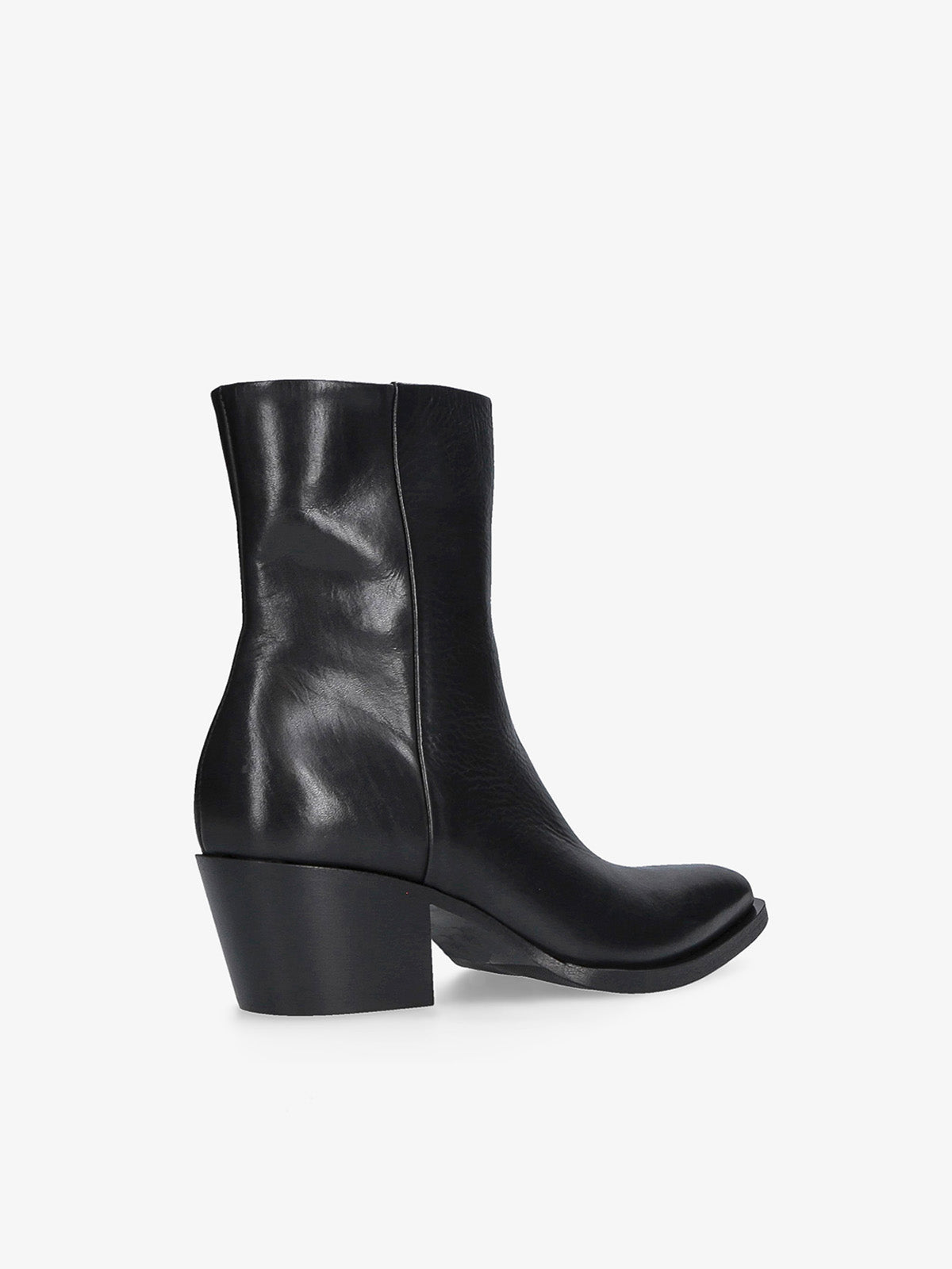 Fix Black Leather Ankle Boot