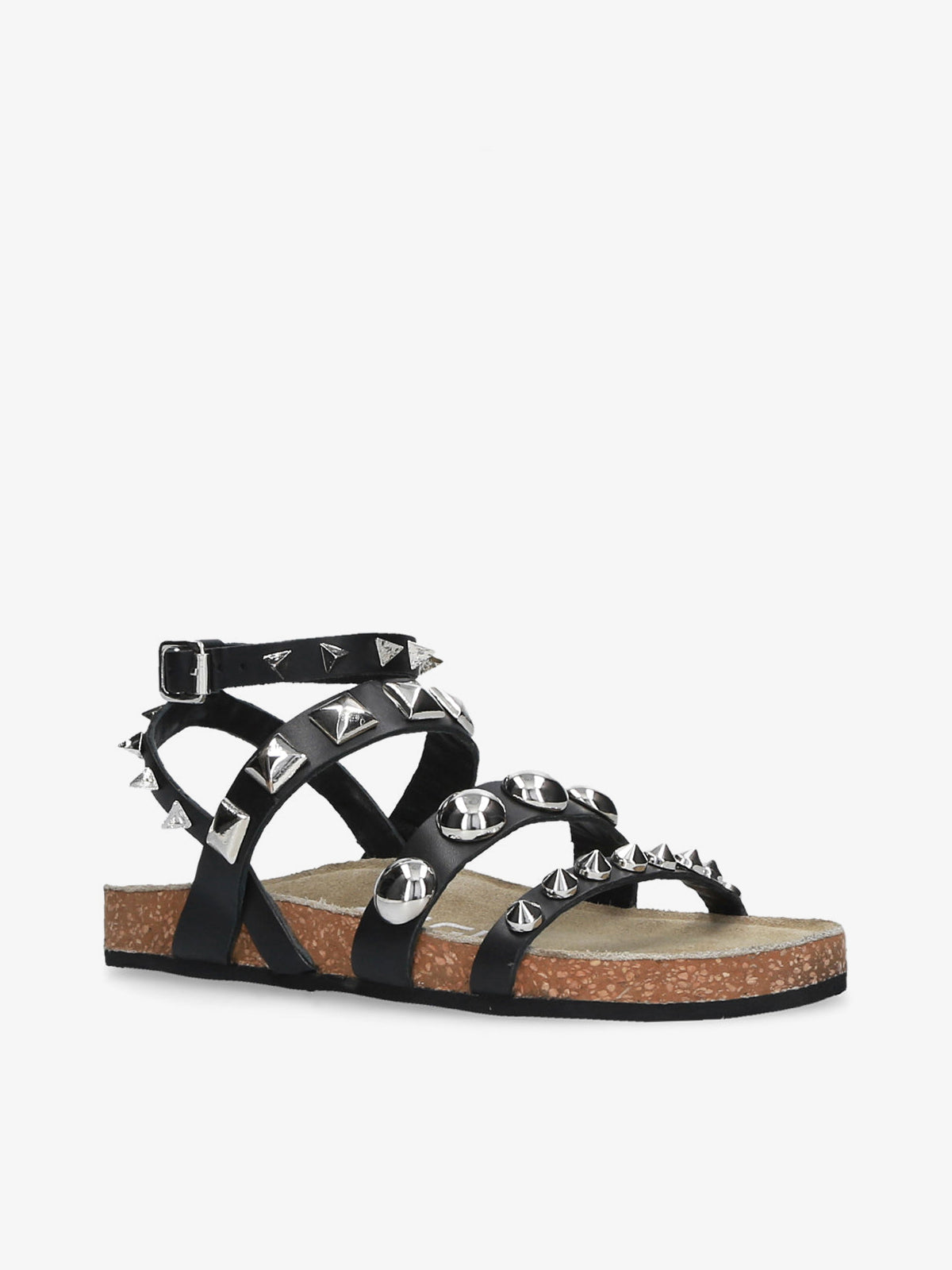 Black Studded Sandal