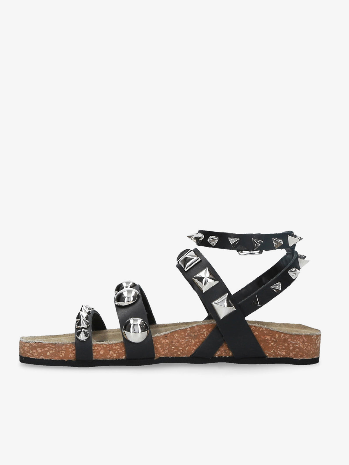 Black Studded Sandal