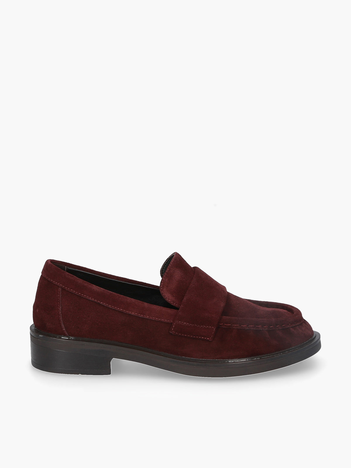 Romy Burgundy Suede Loafer