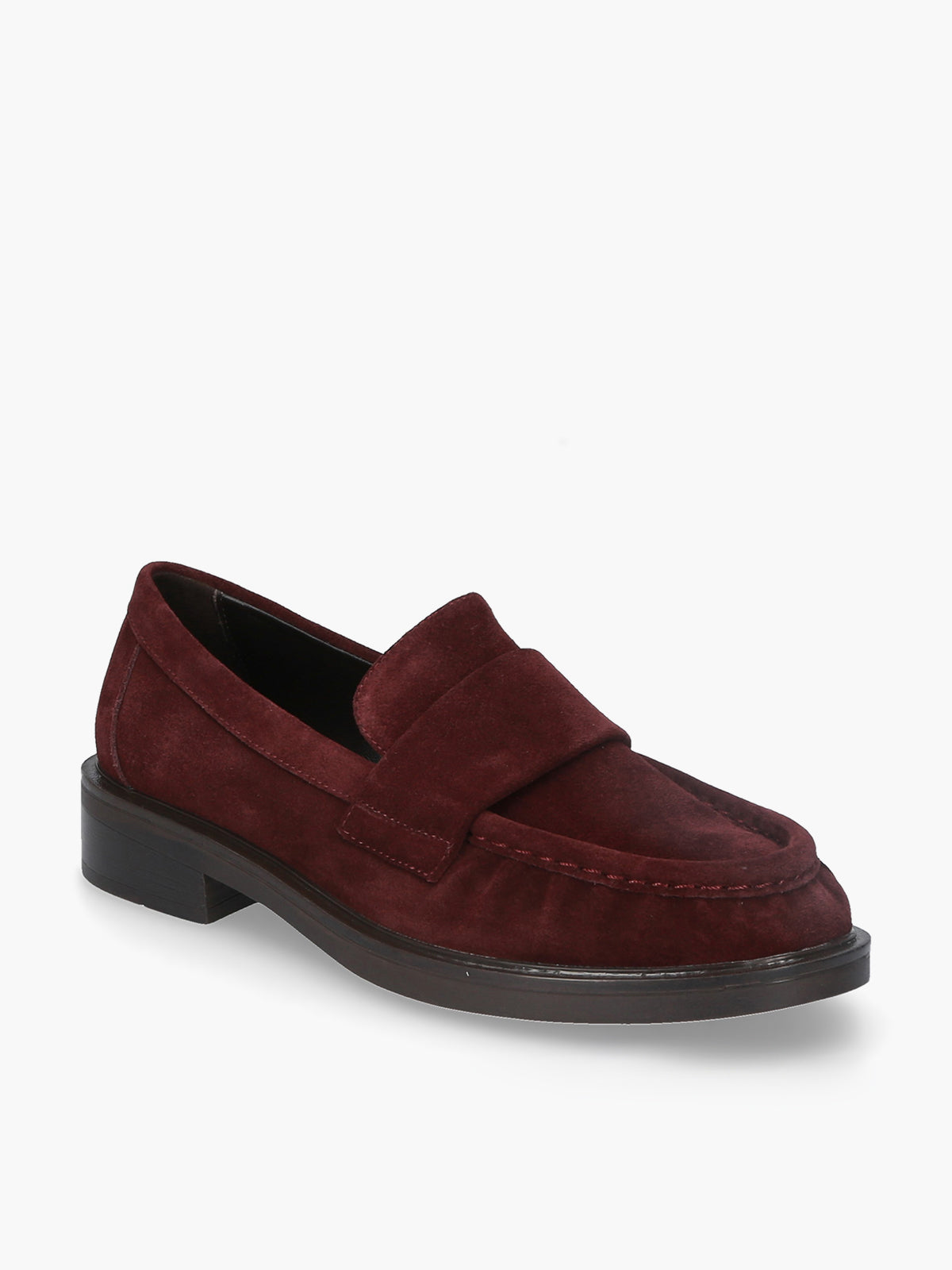 Romy Burgundy Suede Loafer
