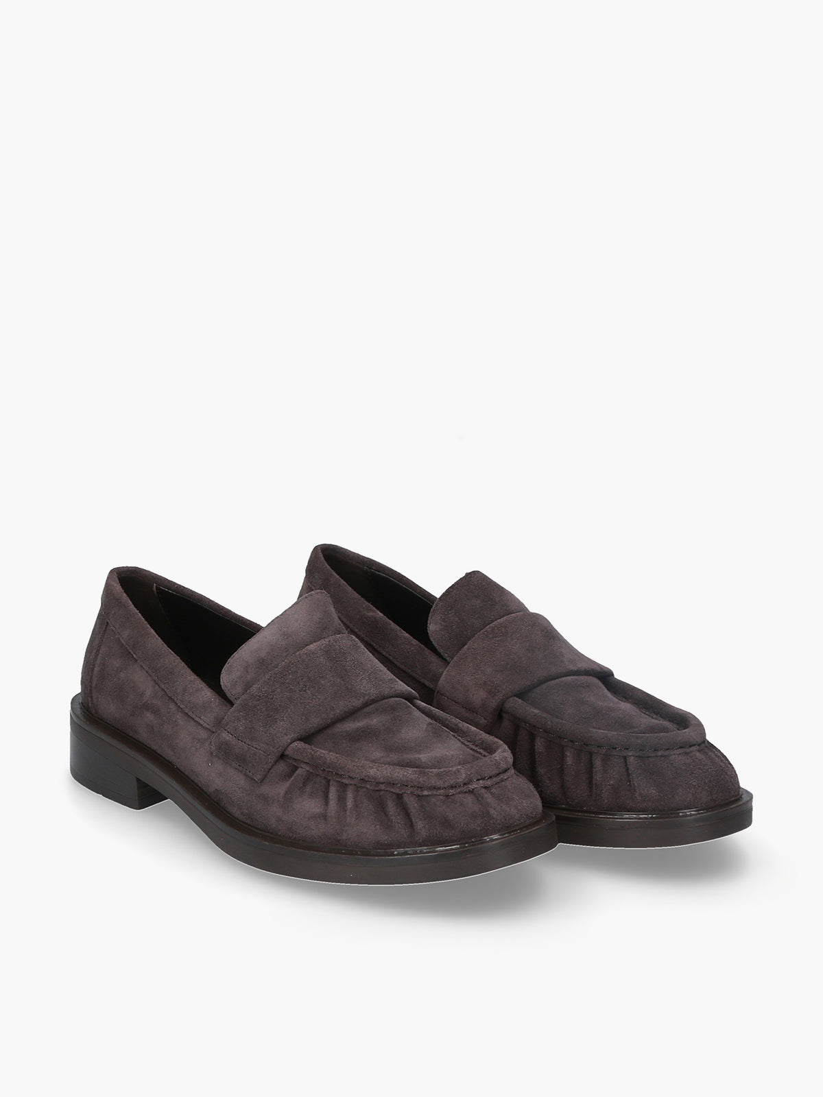 Romy Grey Suede Loafer