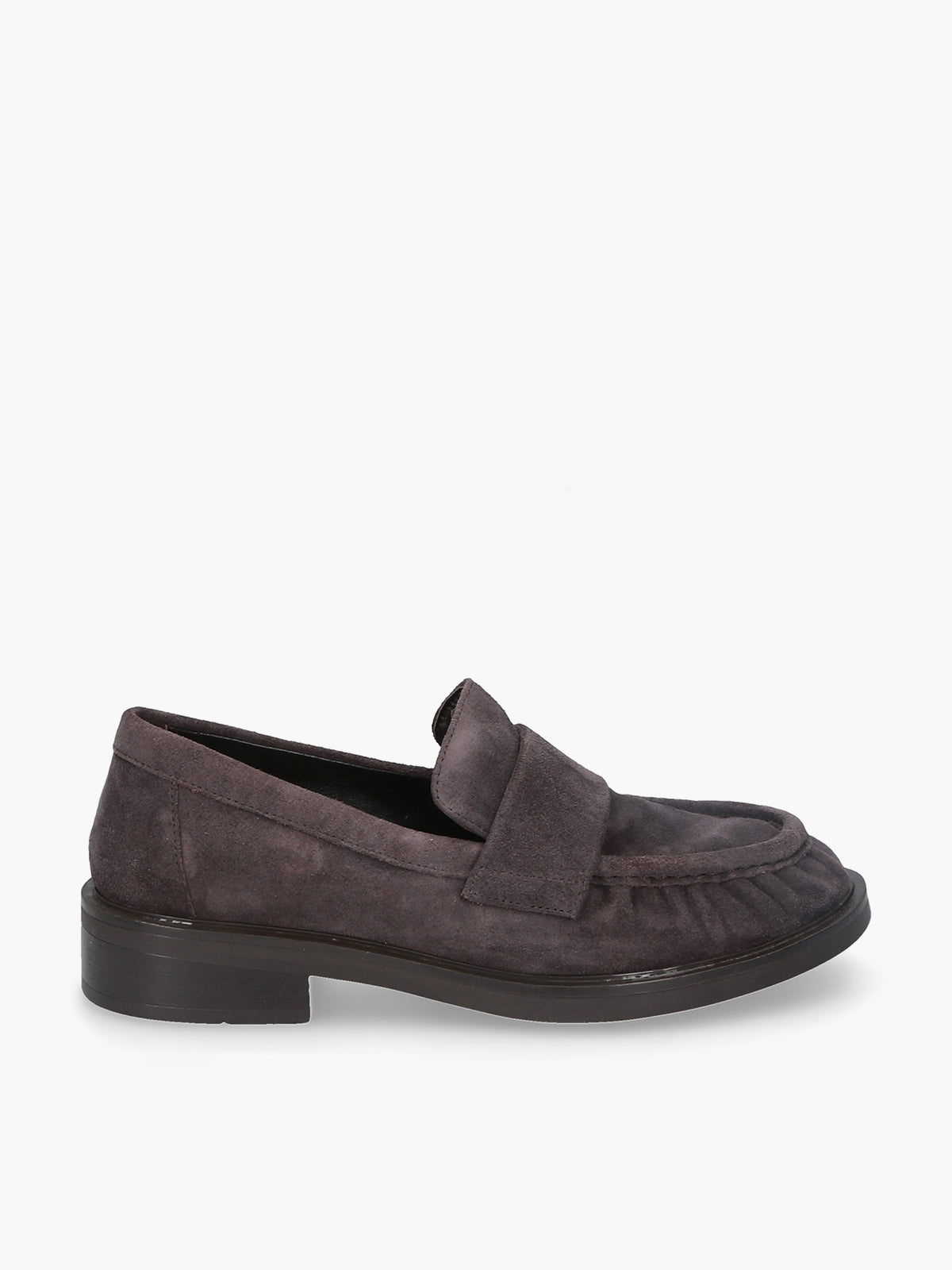 Romy Grey Suede Loafer