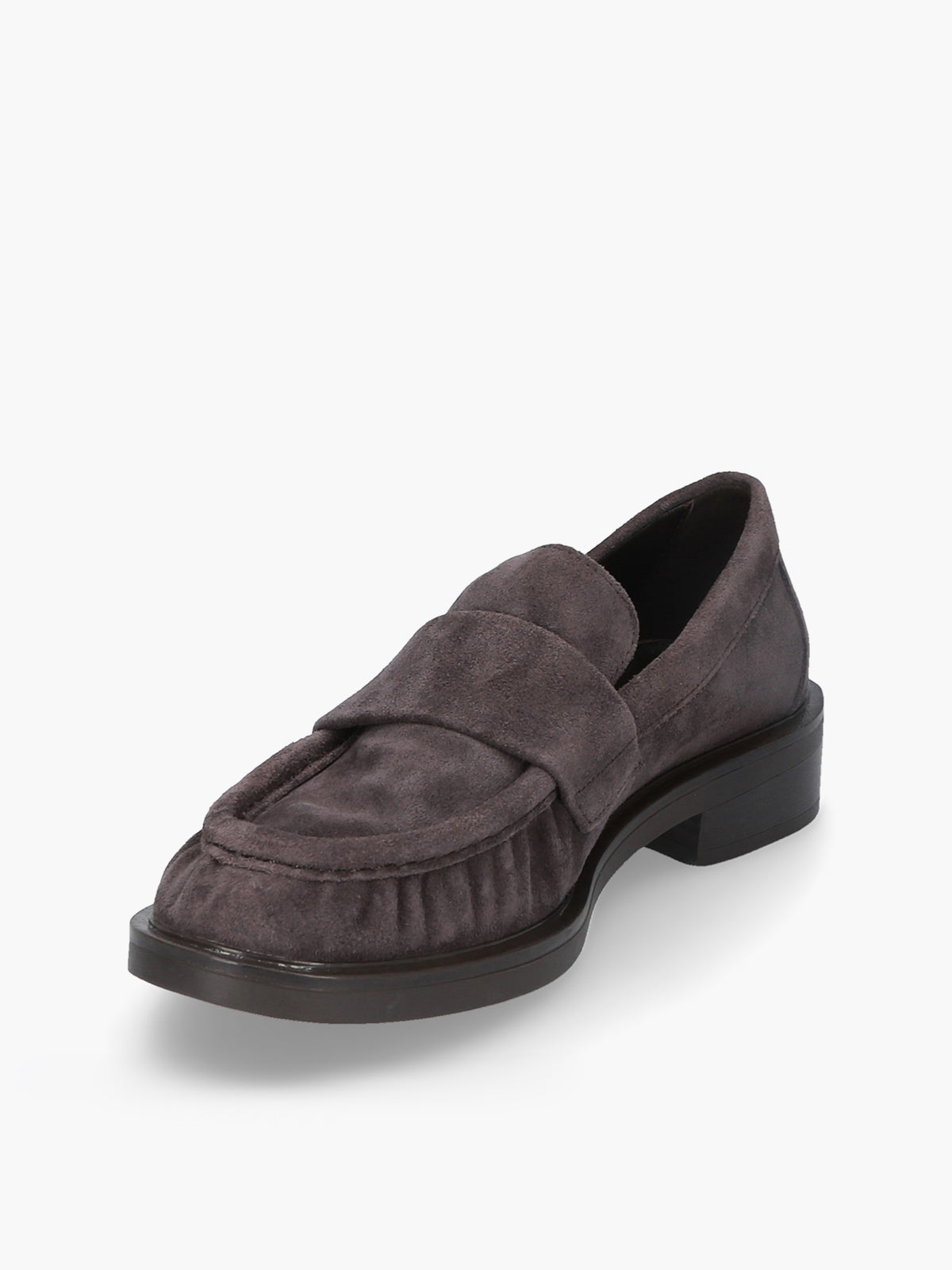 Romy Grey Suede Loafer