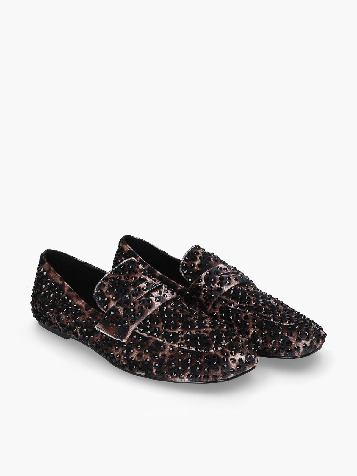 Strategia Vanity Mocassin Strass Animalier