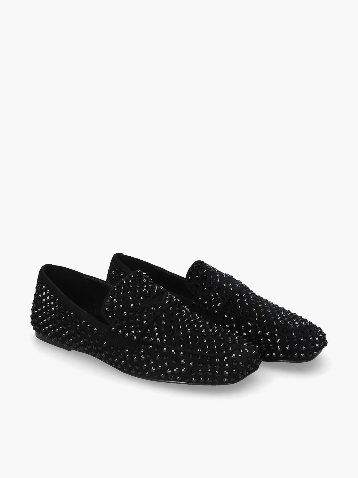Strategia Vanity Black Rhinestone Loafer 