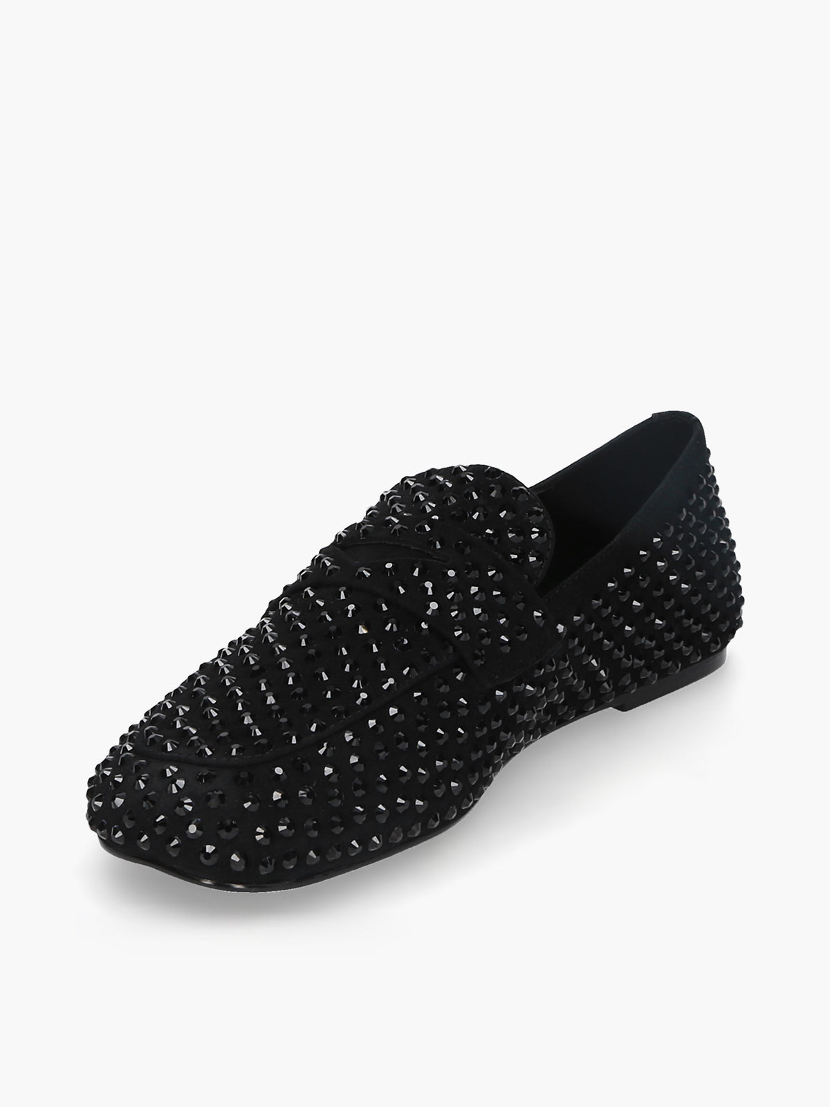 Strategia Vanity Black Rhinestone Loafer 