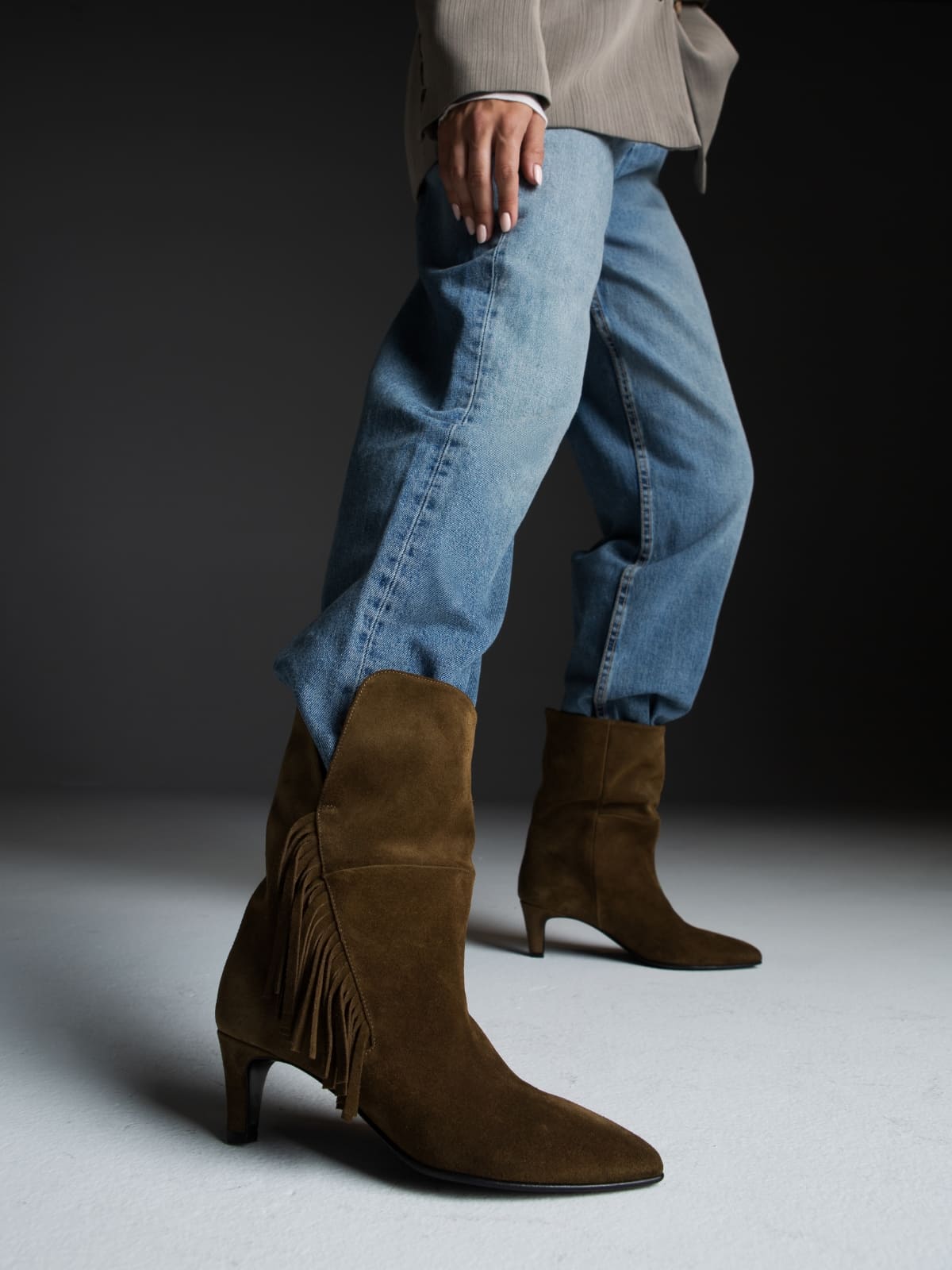 Gaby Oak Ankle Boot