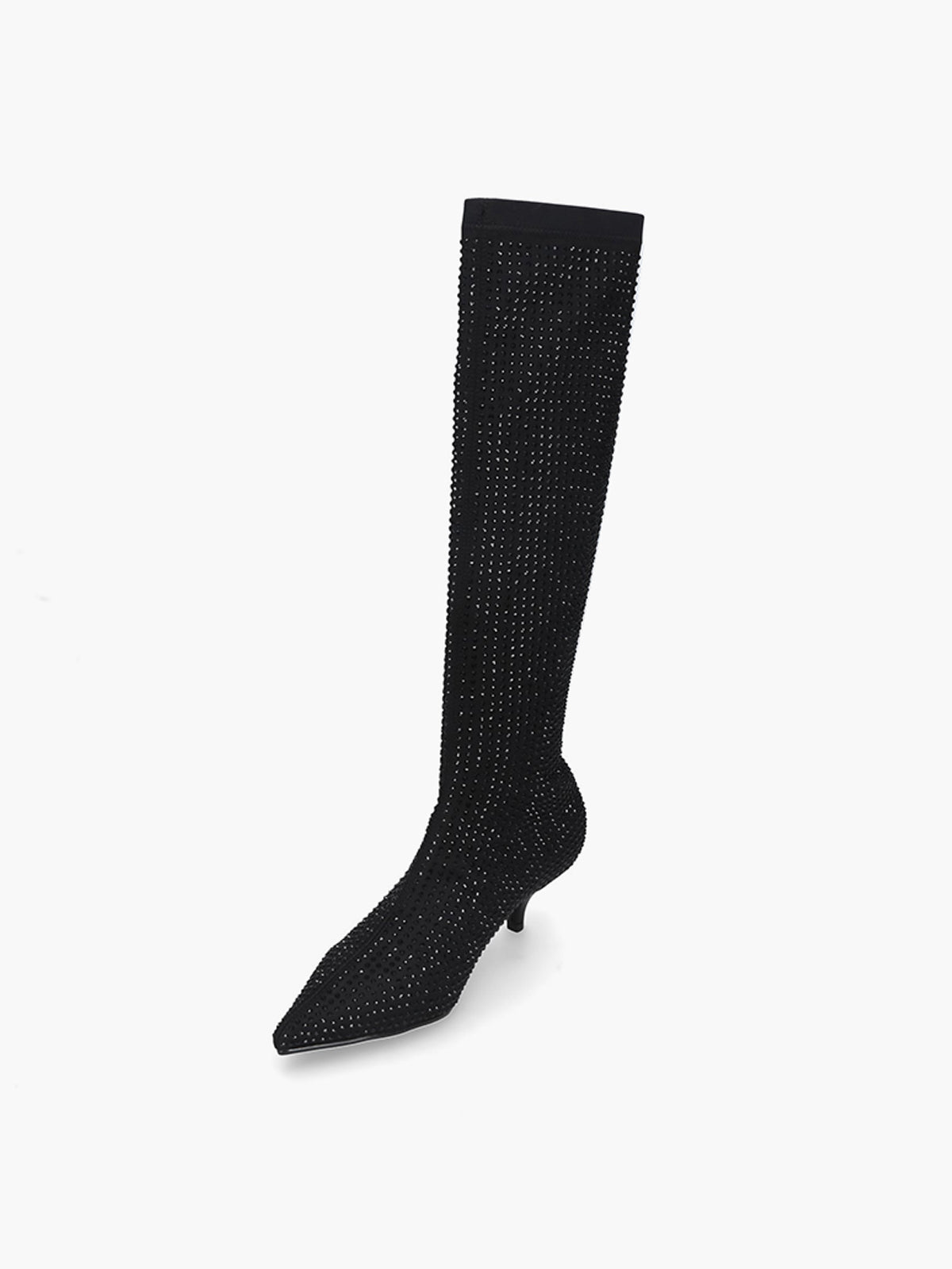 Strategia Anastasia Rhinestone Boot Black