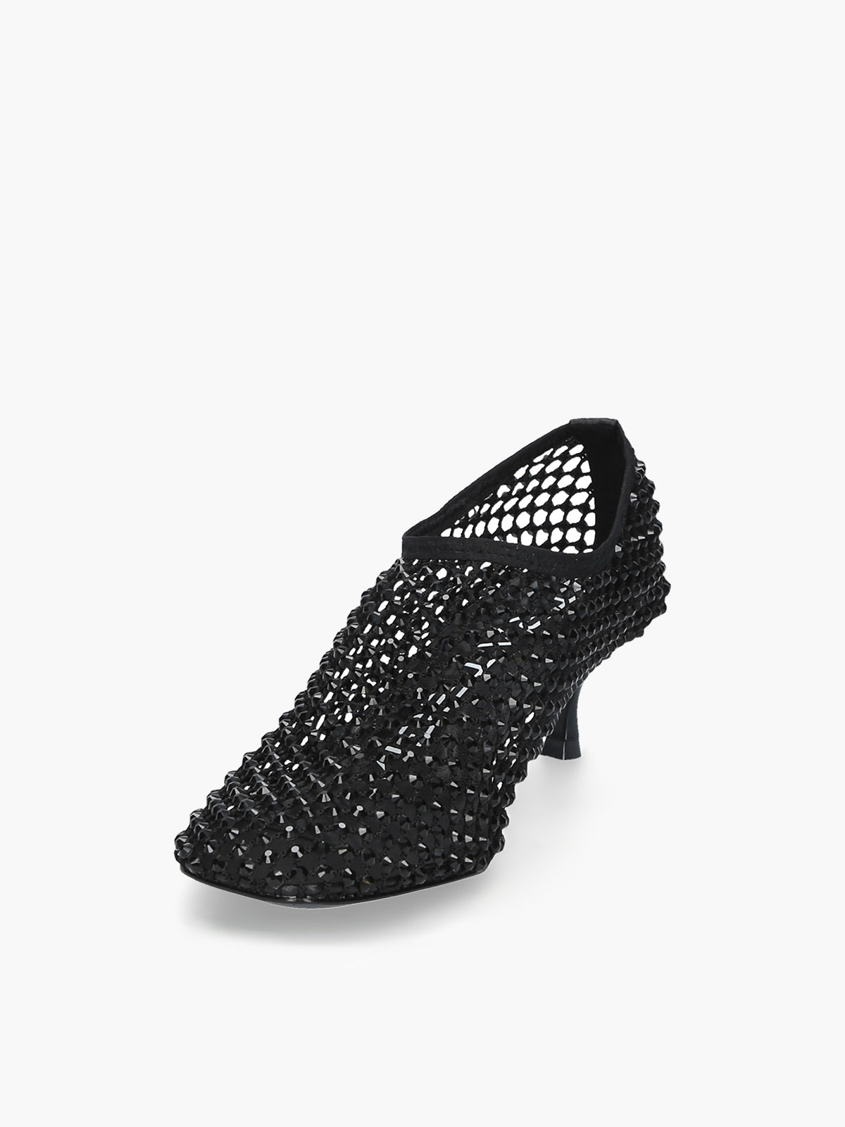 Strategia Jewels Black Shoe All Over Rhinestones