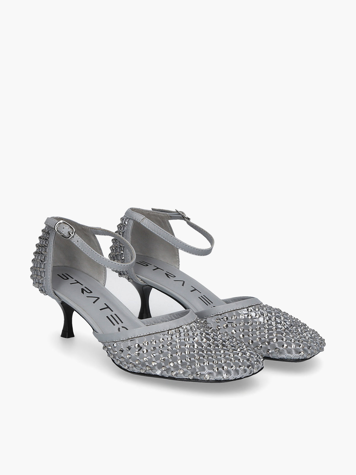 Shiny Décolleté Grey All Over Strass