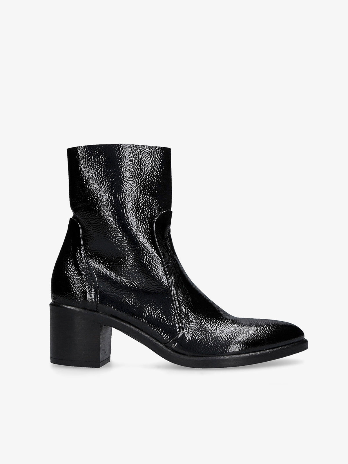 Say Black Stretch Ankle Boot