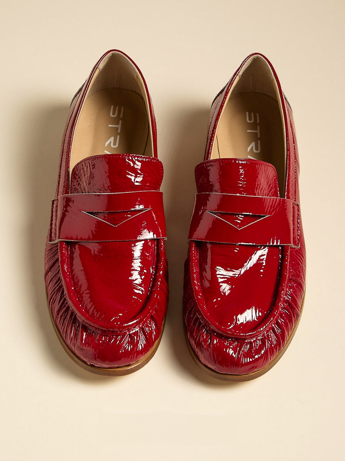 Nelly Mocassino Penny Loafers Rosso