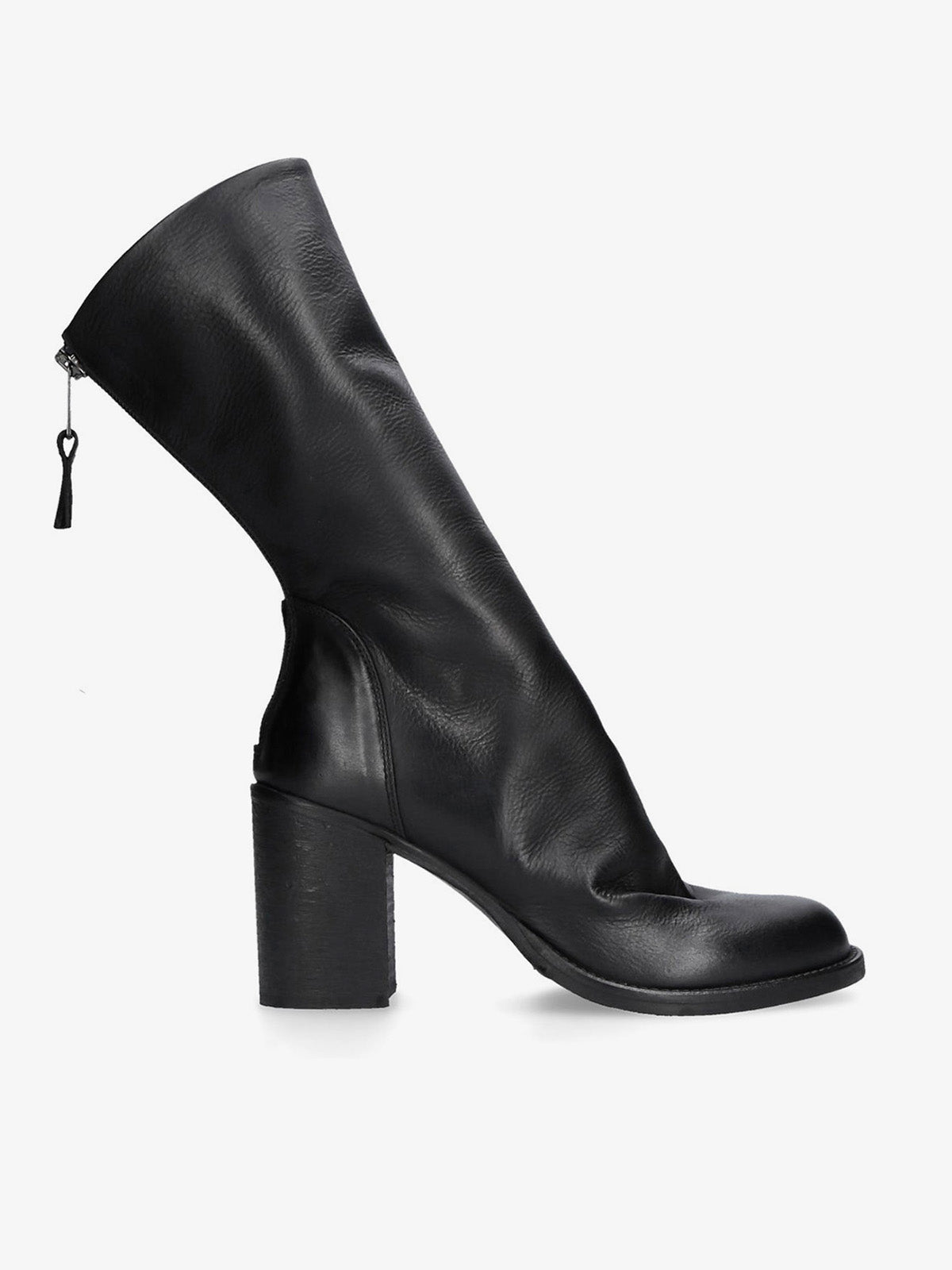 Black Leather Ankle Boots