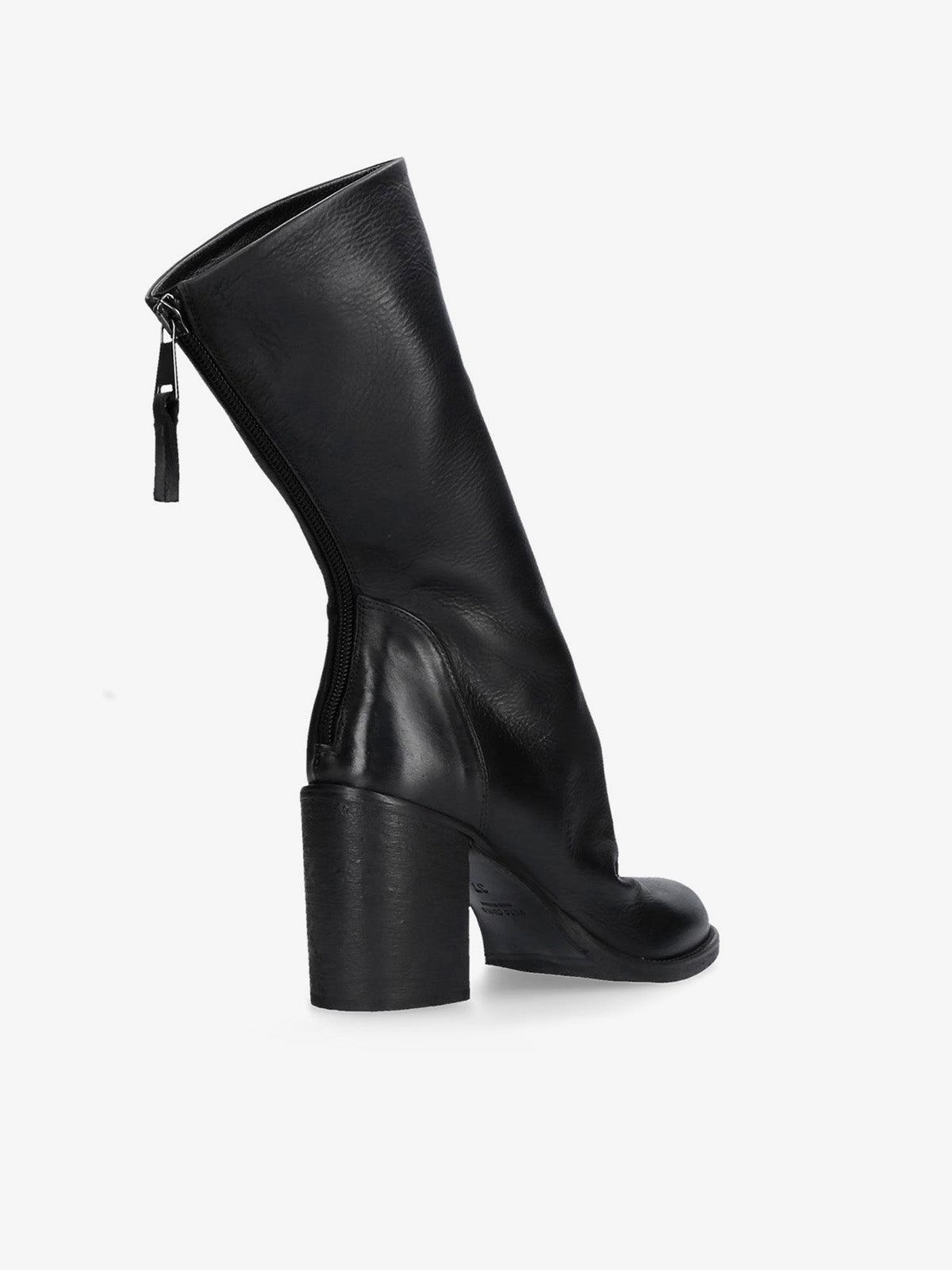 Black Leather Ankle Boots