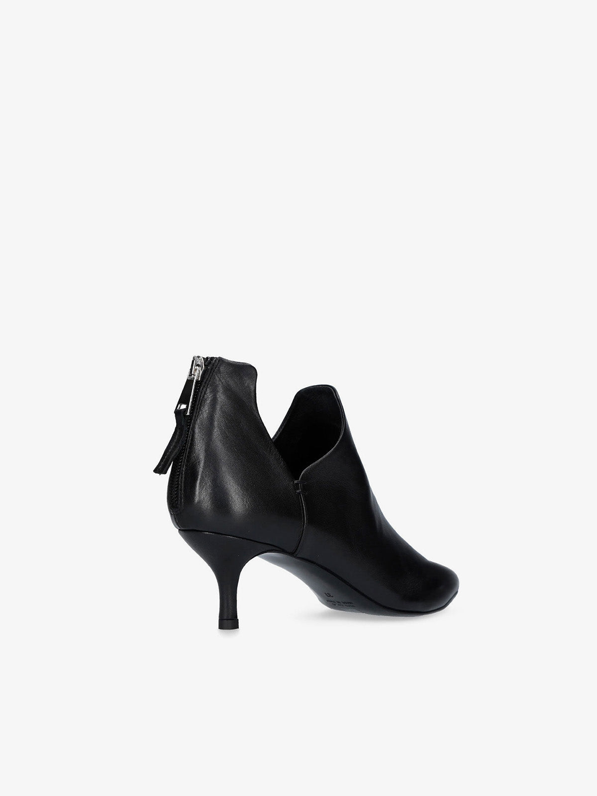 Black Leather Ankle Boots