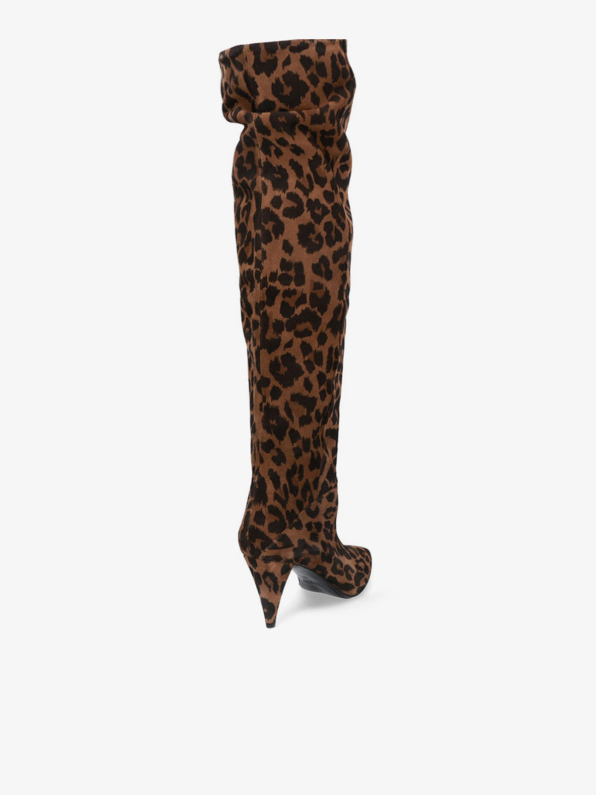 Suede Cuissarde Leopard Print