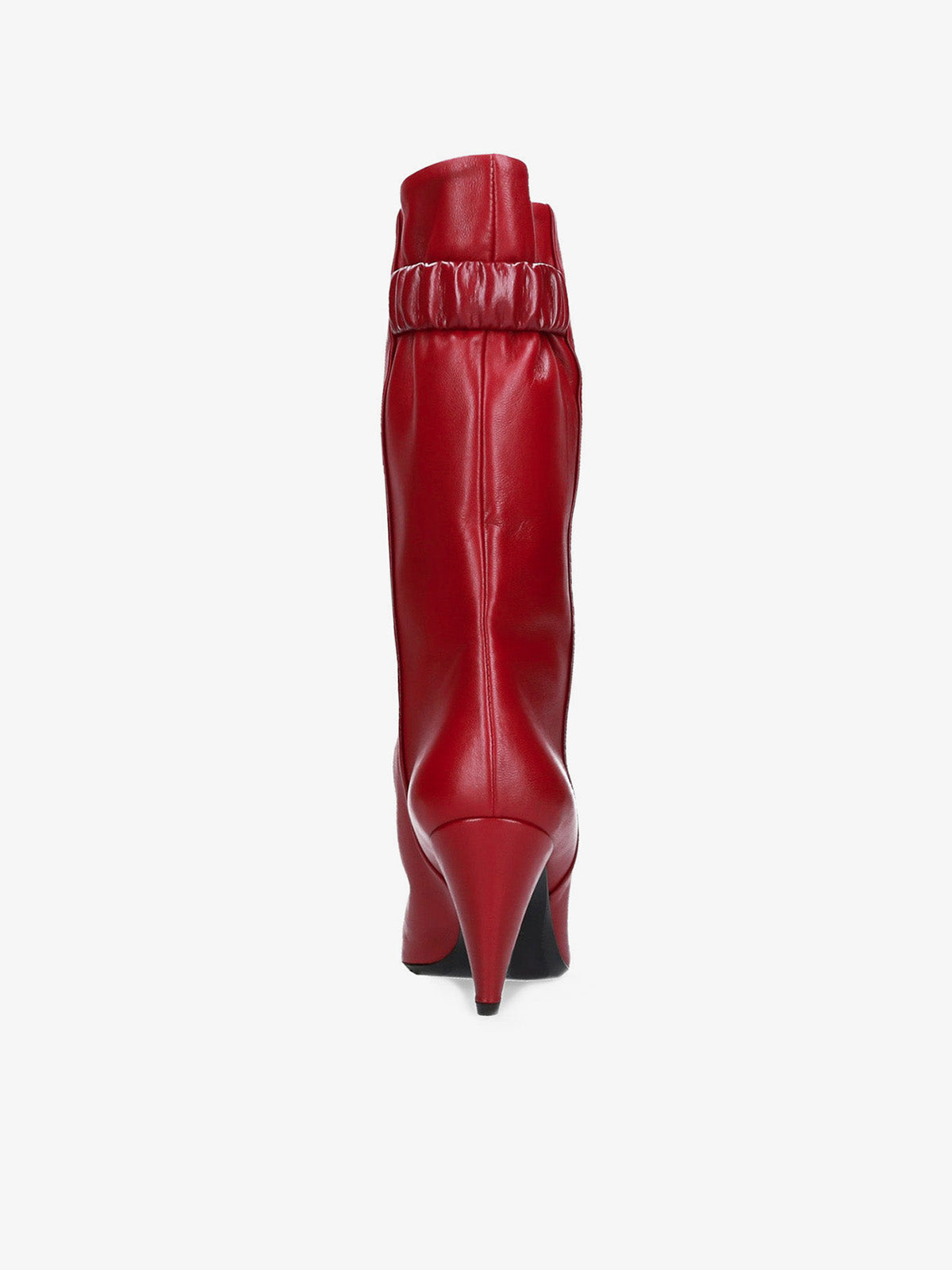 RED LEATHER BOOTS