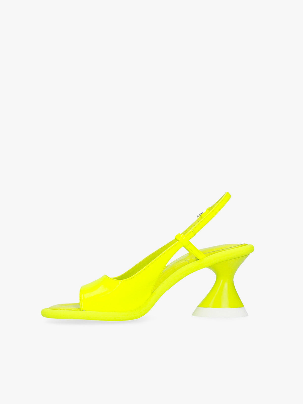 Sandalo Pelle Giallo Fluo