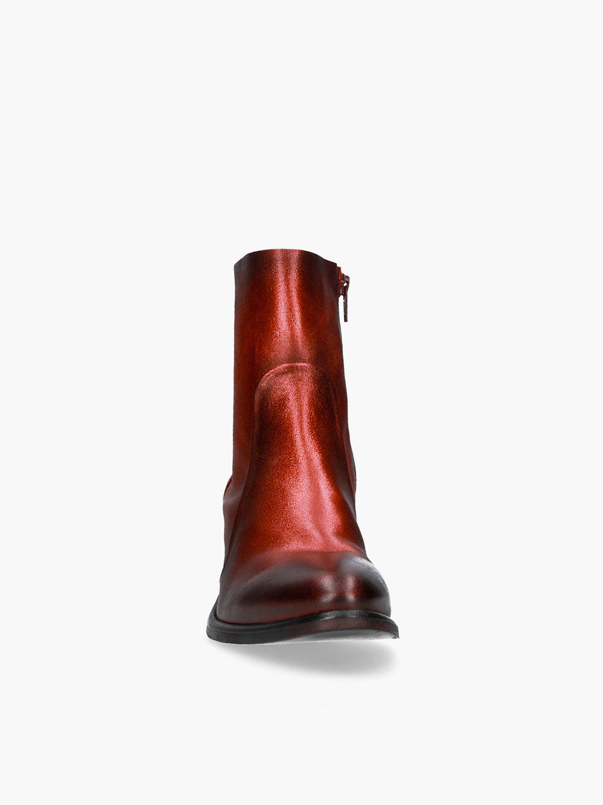 Metallic Red Ankleboots