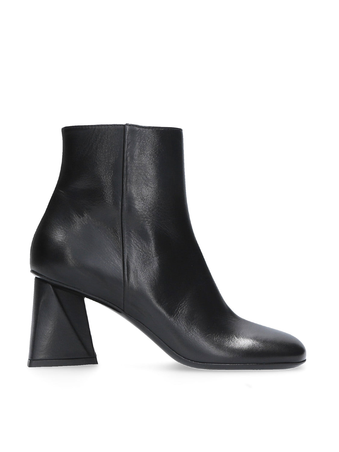 Black Ankle Boot with Geometric Heel A5263 - Strategia Shoes ...